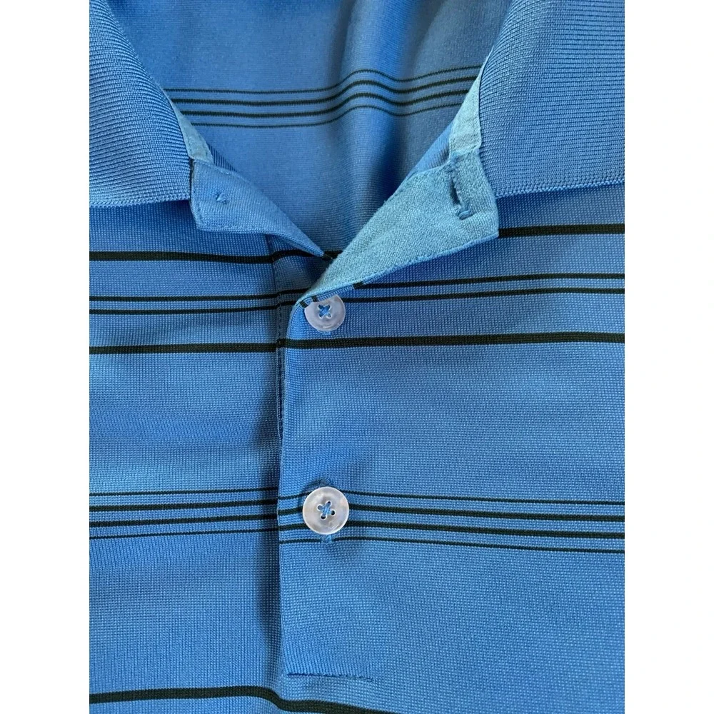 NIKE Golf Polo Shirt Men XL‎ Blue DRI-FIT